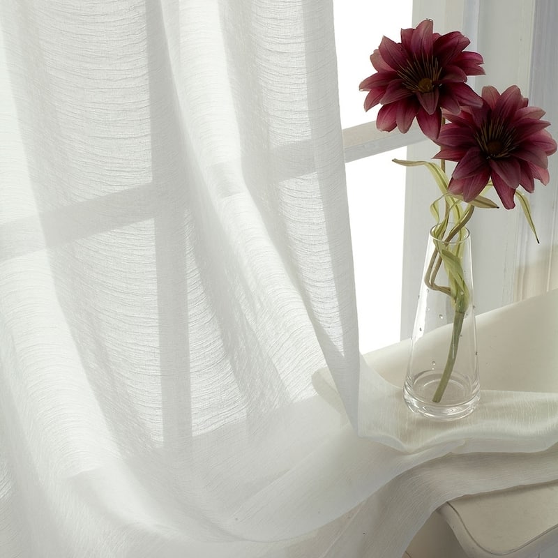 Porch & Den Carillion Semi-Sheer Jacquard Grommet Panel