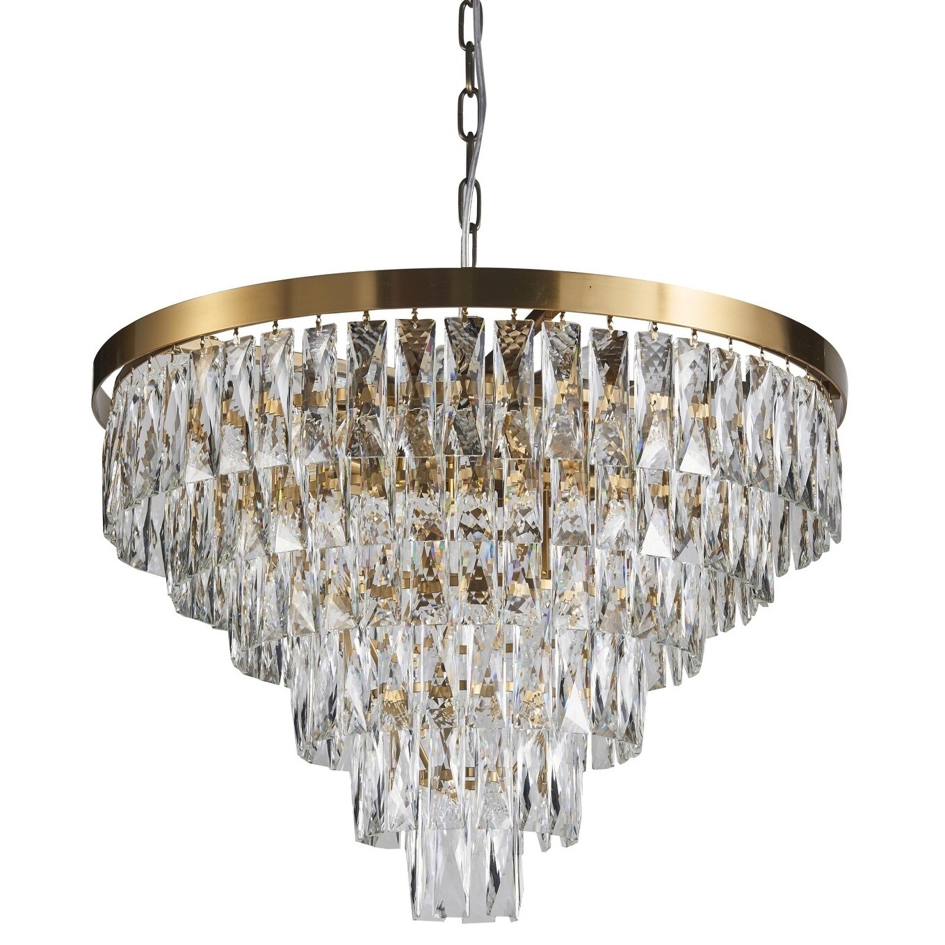 crystal accent chandelier