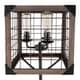 preview thumbnail 5 of 9, The Gray Barn Marsh Bend Industrial Floor Lamp with Wooden Wire Crate Shade