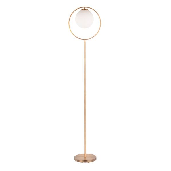 Silver Orchid Dana Gold Frosted Gl Floor Lamp On Dana Gold Frosted Gl Floor Lamp
