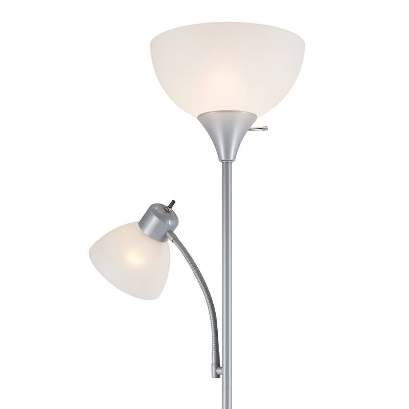 Porch & Den Caxton 72-inch Torchiere Floor Lamp with Adjustable Reading Light