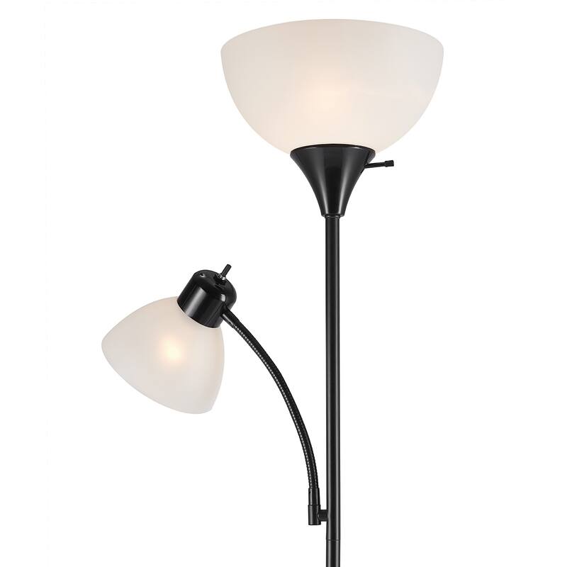 Porch & Den Caxton 72-inch Torchiere Floor Lamp with Adjustable Reading Light