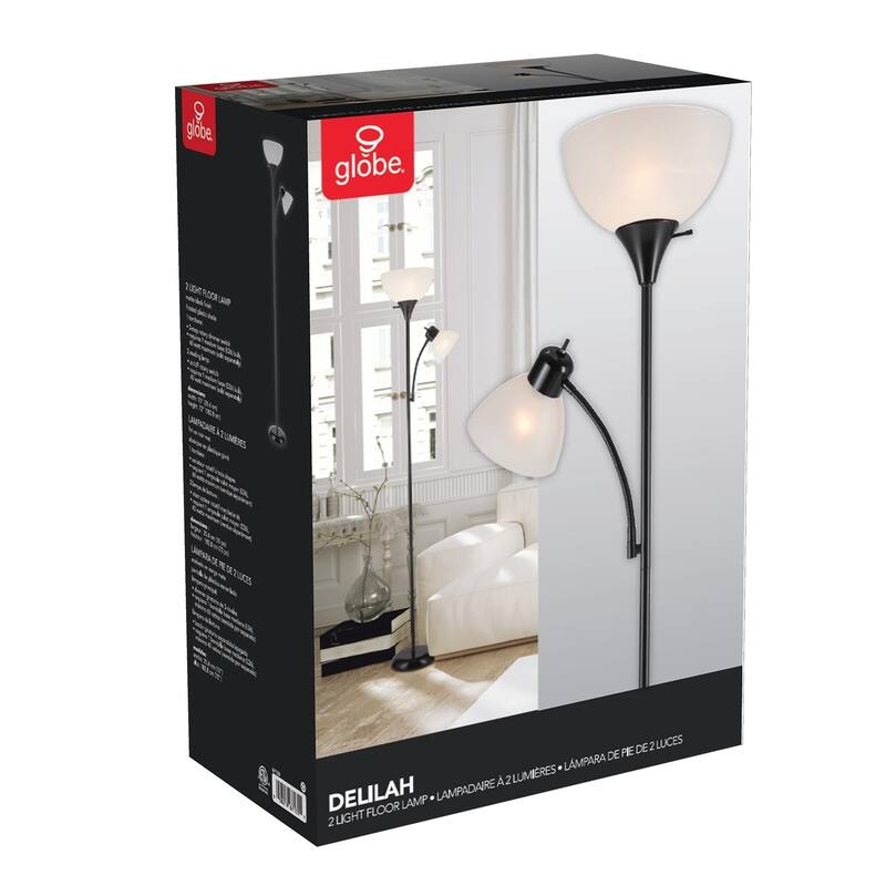Porch & Den Caxton 72-inch Torchiere Floor Lamp with Adjustable Reading Light
