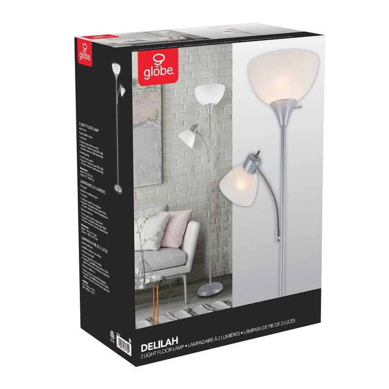 Porch & Den Caxton 72-inch Torchiere Floor Lamp with Adjustable Reading Light