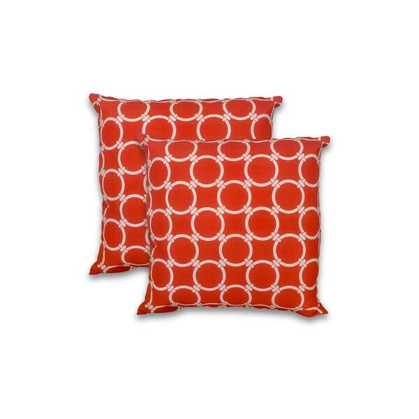 Shop Porch Den Alice Large Round Outdoor Pouf And Pillow Pack
