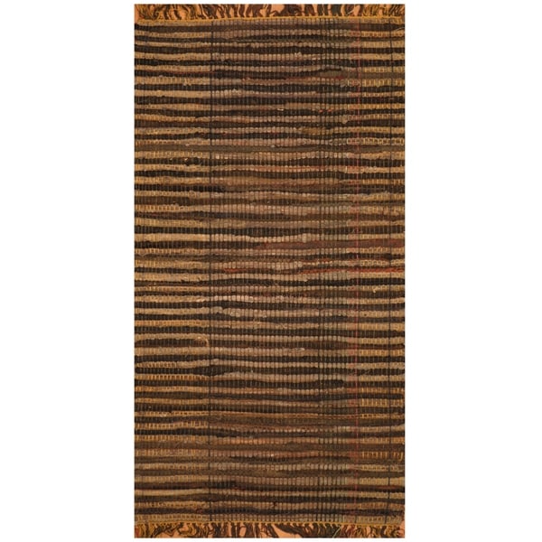 Handmade One-of-a-Kind Wool Kilim (India) - 2'1 x 4'