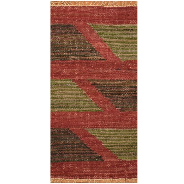 Handmade One-of-a-Kind Wool Kilim (India) - 1'9 x 3'5