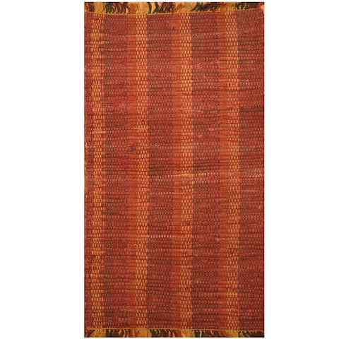Handmade One-of-a-Kind Wool Kilim (India) - 2'1 x 3'10