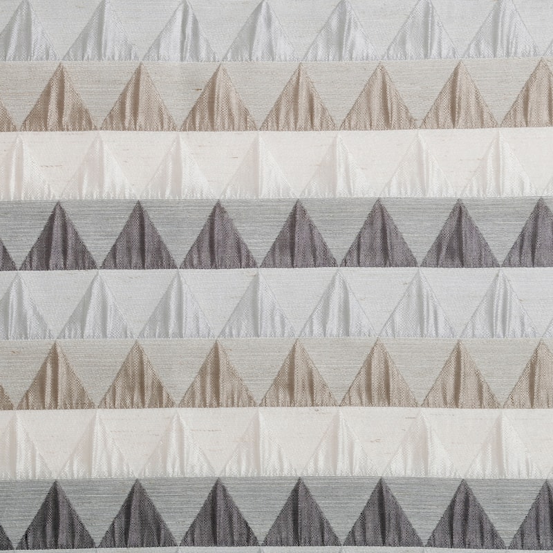 Superior Modern Jacquard Sand Semi-Sheer Window Curtain Panels - (Set of 2)