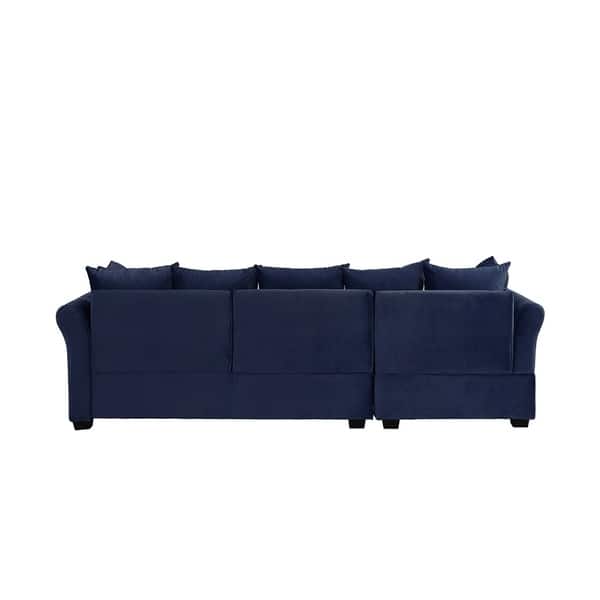 Low Profile Sectional Sofa With Left Facing Chaise Velvet Sectional Sofa With Left Facing Chaise