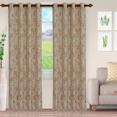 Buy Beige Modern Contemporary Curtains Drapes Online At