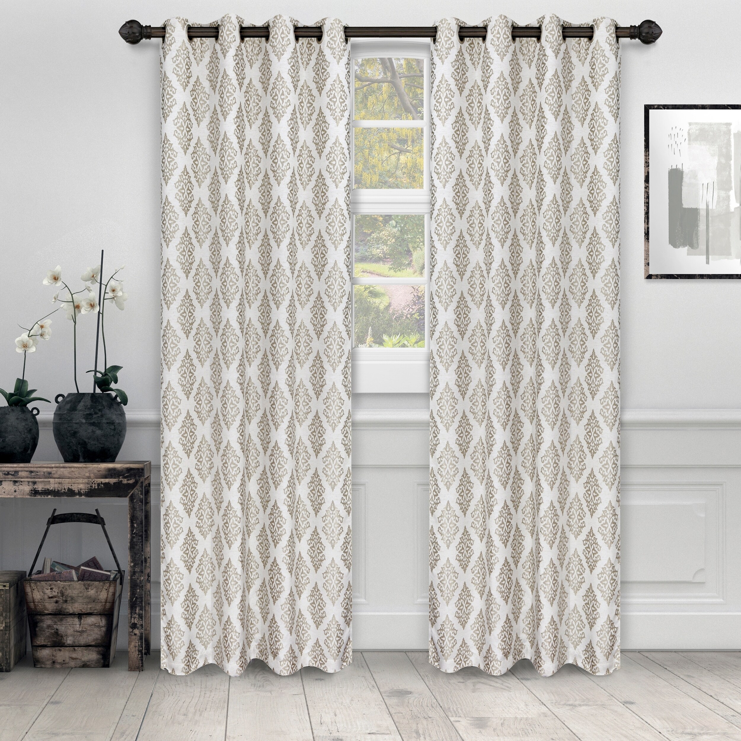 Window Treatments Hardware Fancy Collection Embroidery Curtain