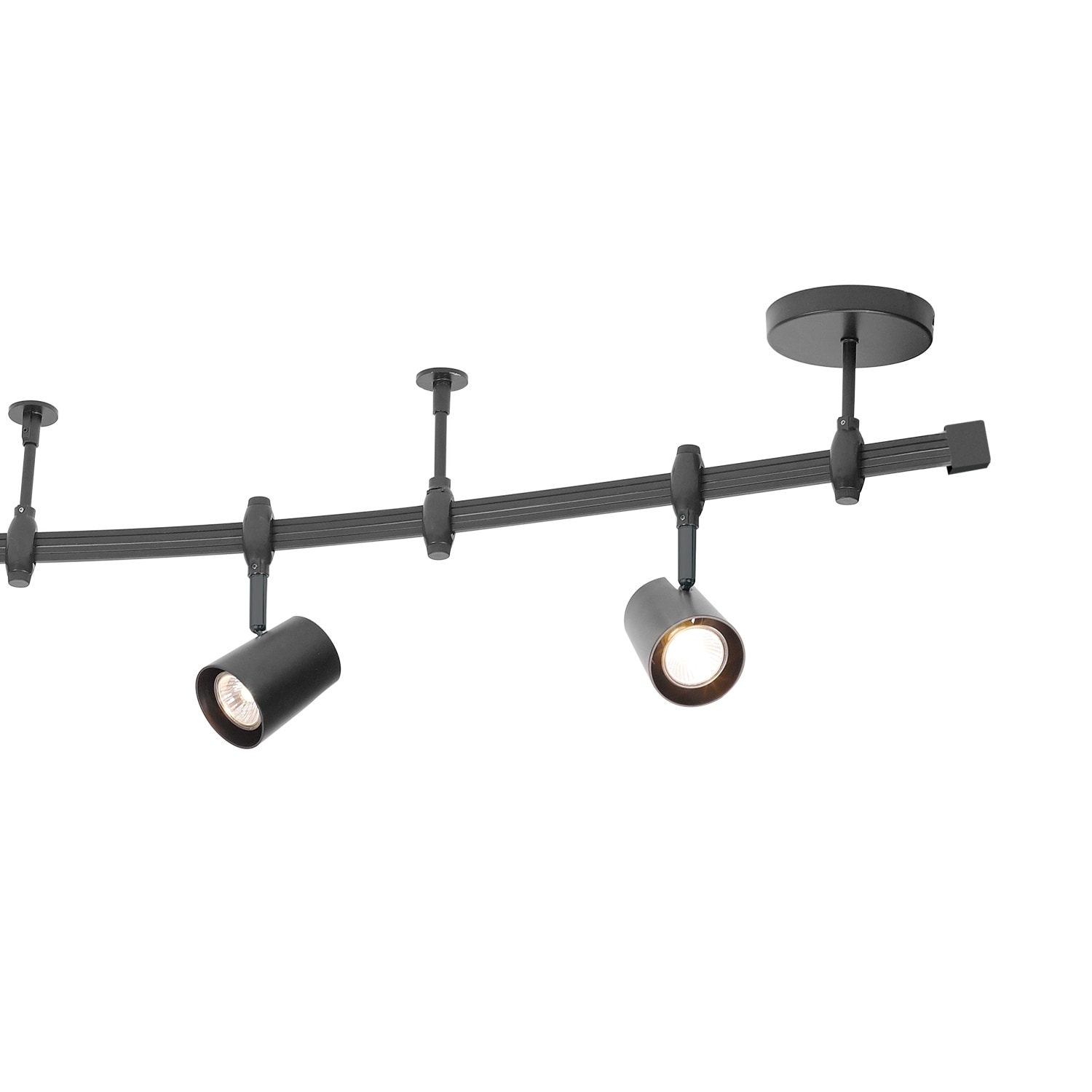 Flexigon 6 Light Black Flexible Track Lighting Kit Flexigon 6 Light Black Flexible Track Lighting Kit