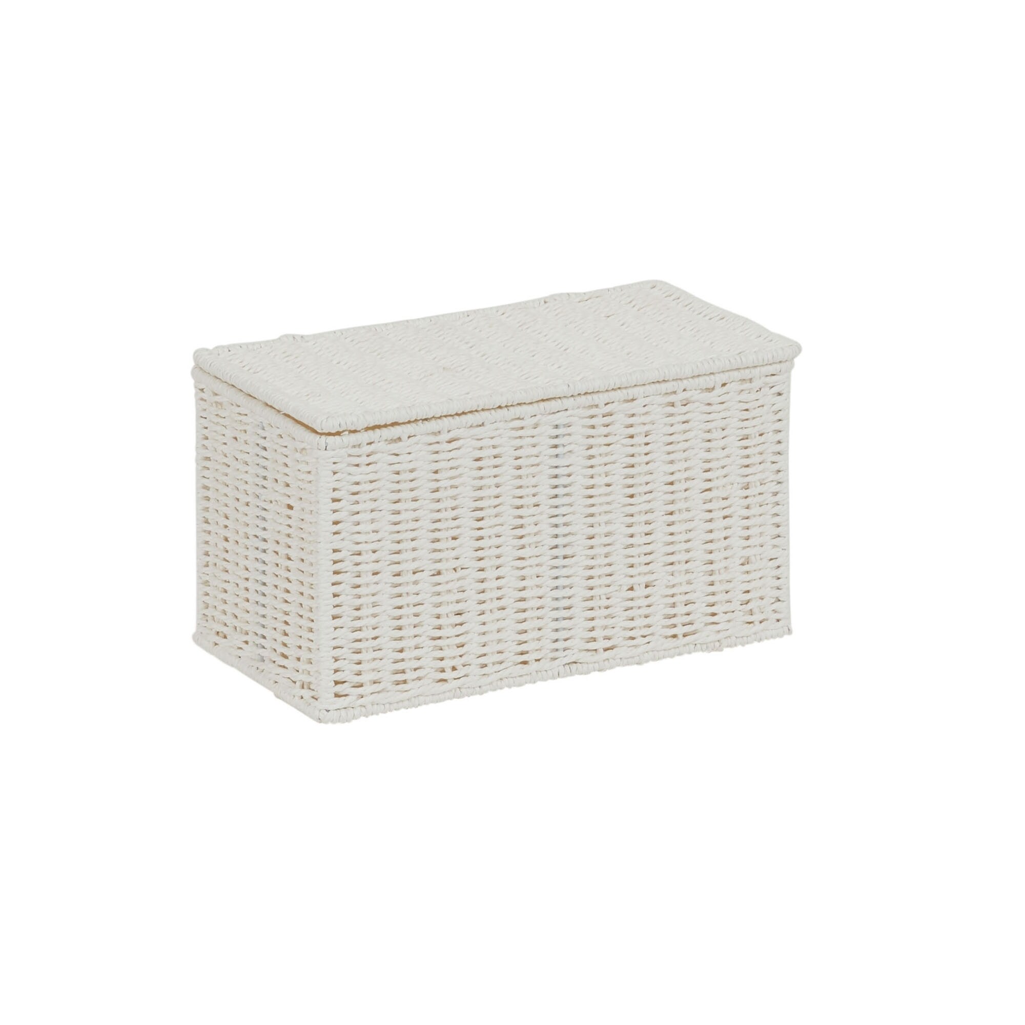 white paper rope storage baskets