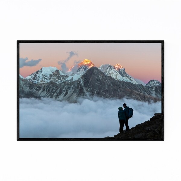 Shop Noir Gallery Mount Everest Nepal Landscape Framed Art Print ...
