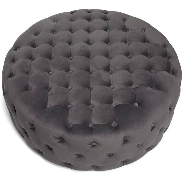 Shop Adore Decor Bellona Round Tufted Ottoman Overstock 28157967