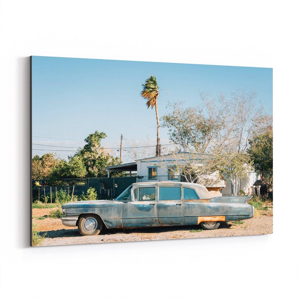 Noir Gallery Abandoned Car Salton Sea CA Canvas Wall Art Print