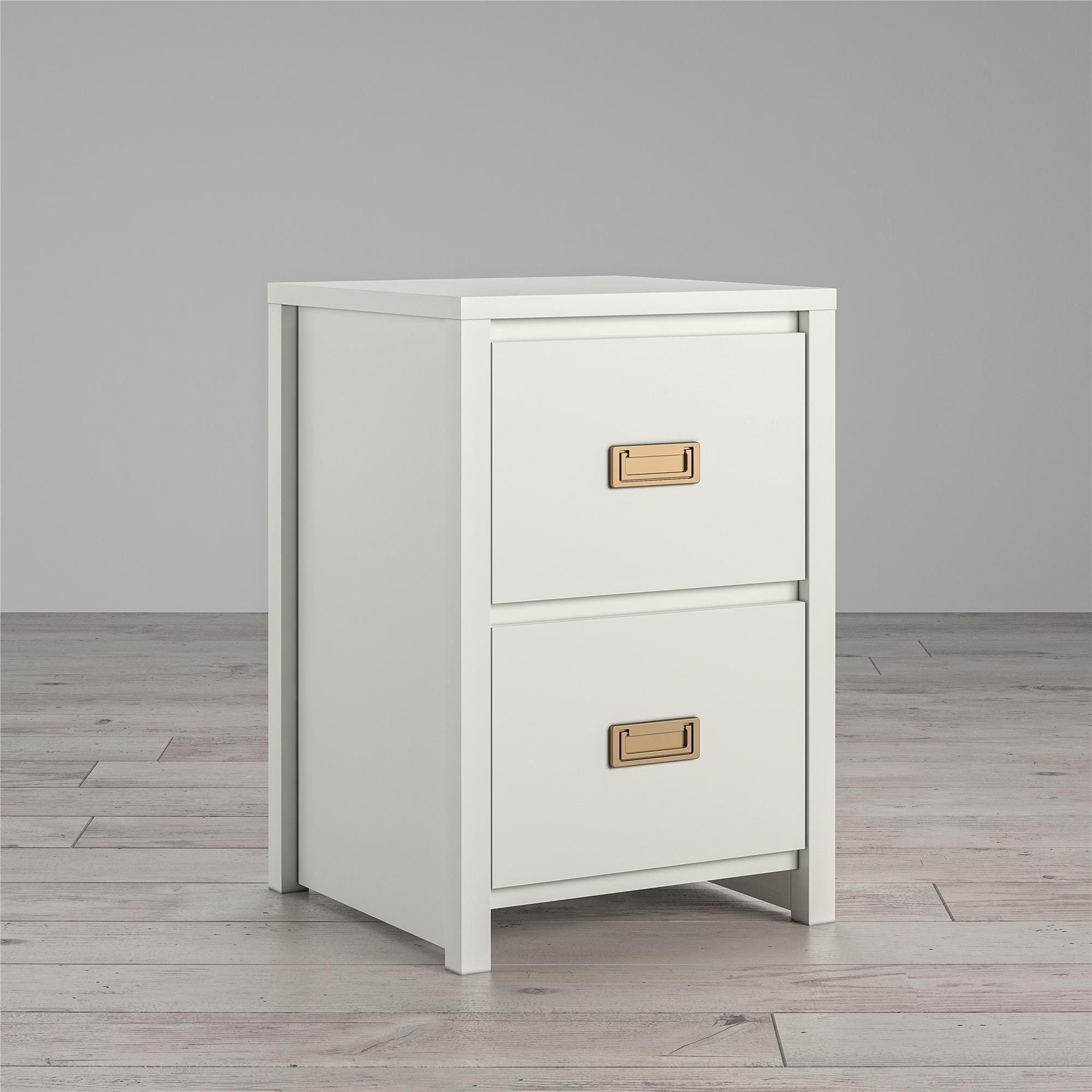 white nursery nightstand