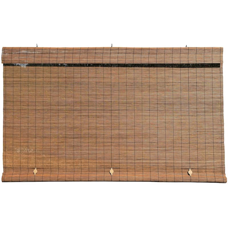 Radiance Fruitwood Imperial Matchstick Cord-free Outdoor Blinds