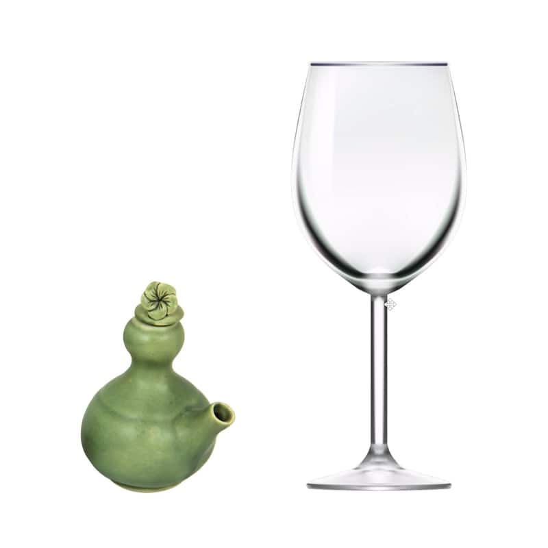 NOVICA Handmade Happy Frangipani Ceramic oil and vinegar set (pair) - 2 Piece