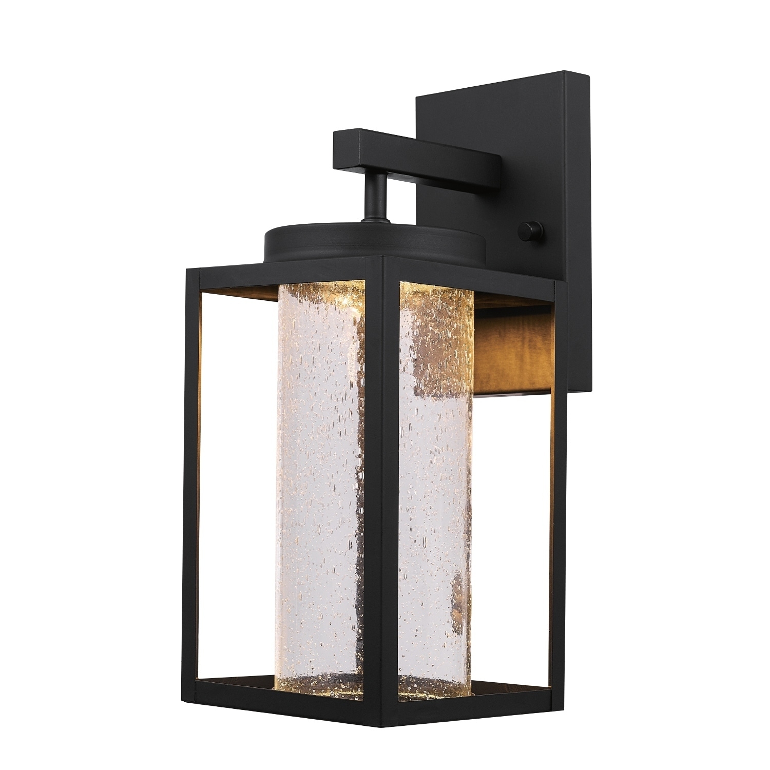 Globe Electric Black LED Integrated Outdoor Indoor Wall Sconce - 13\, image size:1500x1500