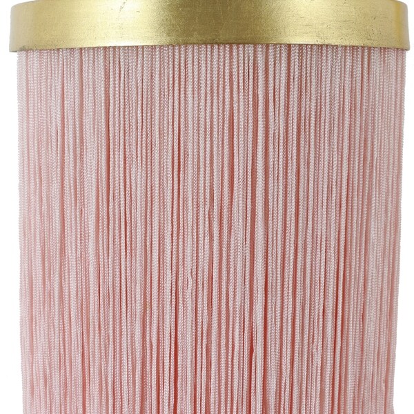 pink fringe table lamp