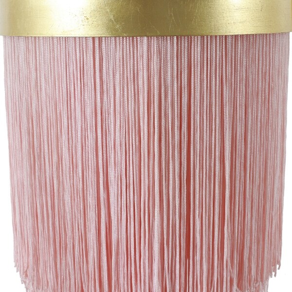 pink and gold floor lamp
