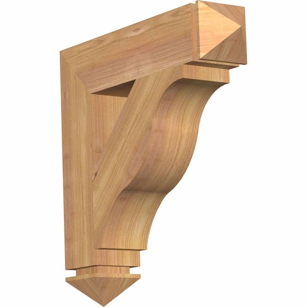 Funston Arts & Crafts Smooth Bracket, Western Red Cedar