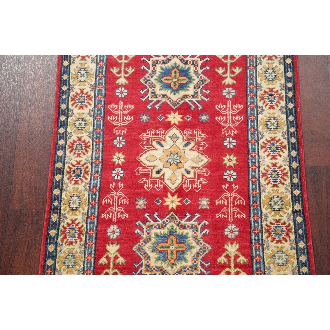 Kazak-Chechen Southwestern Hand Knotted Pakistan Oriental Area Rug - 3 ...