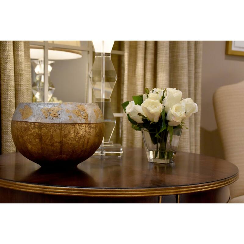 Addie Bowl Distressed Gold Home Style By Lucas McKearn