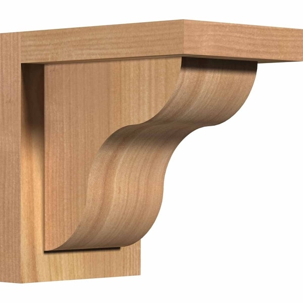 Carmel Smooth Corbel w/Backplate, Western Red Cedar