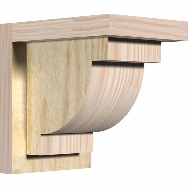 Alpine Rough Sawn Corbel w/Backplate, Douglas Fir