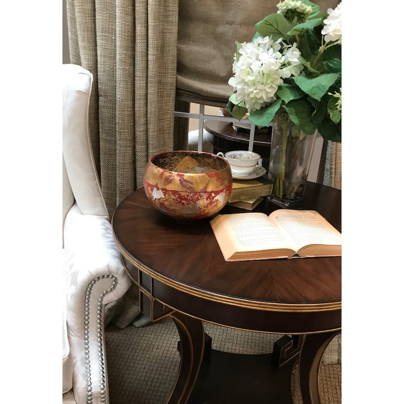 Vermillion Bowl By Lucas McKearn Distressed Gold