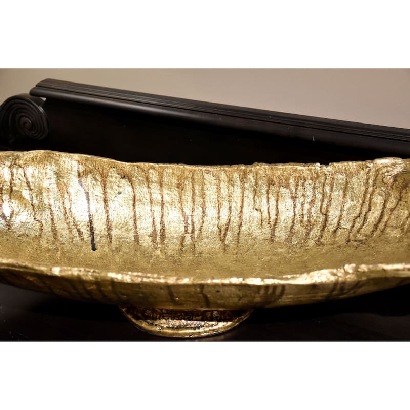 Forshey Bowl Distressed Gold Accent By Lucas McKearn