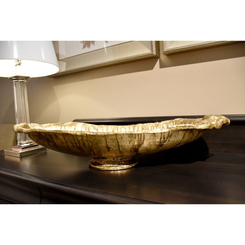 Forshey Bowl Distressed Gold Accent By Lucas McKearn