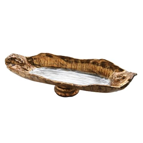 Guillot Decorative Bowl in Distressed Gold By Lucas Mckearn