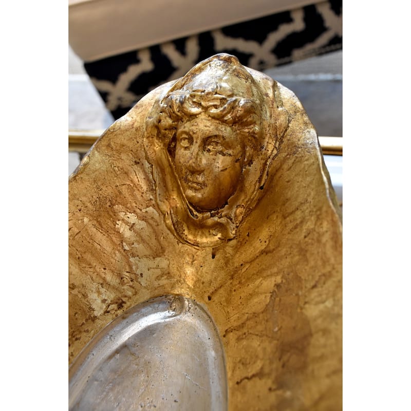 Guillot Decorative Bowl in Distressed Gold By Lucas Mckearn