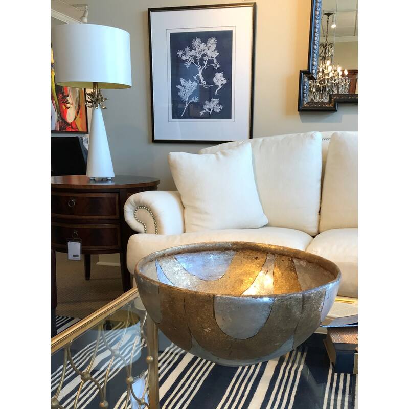 Belle chase Decorative Bowl in Distressed Gold