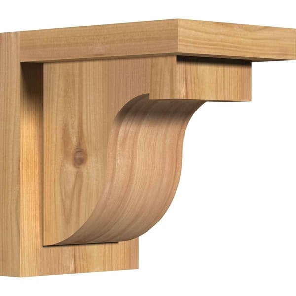 Del Monte Smooth Corbel w/Backplate, Western Red Cedar