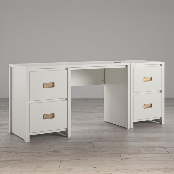 Little Seeds Monarch Hill Haven Single Pedestal Desk & Nightstand