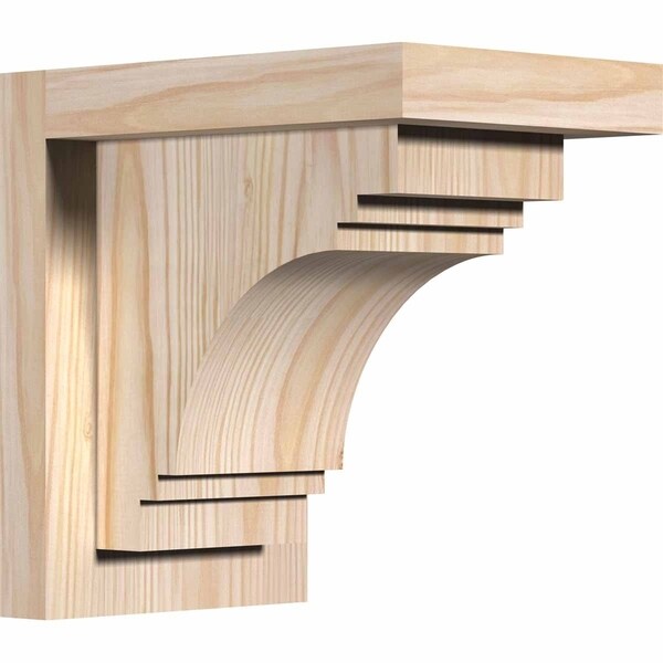 Pescadero Smooth Corbel w/Backplate, Douglas Fir