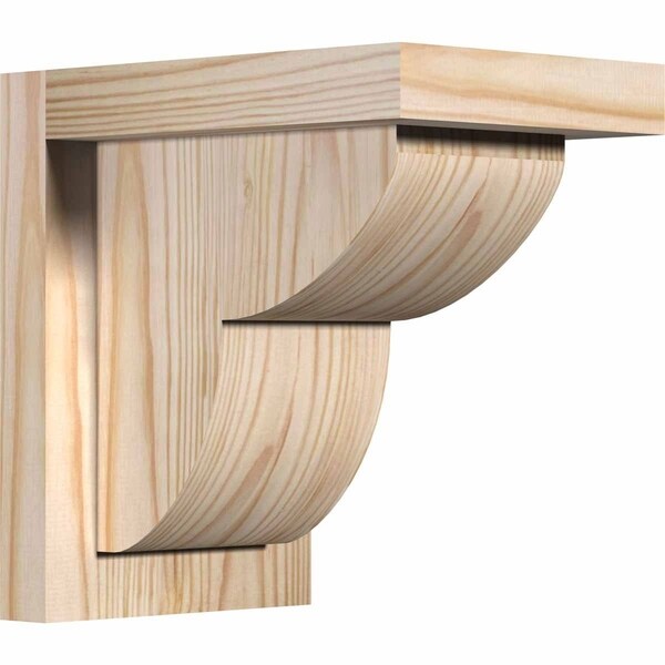 Crestline Smooth Corbel w/Backplate, Douglas Fir