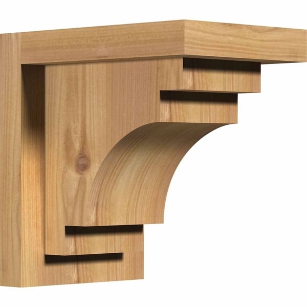 Mediterranean Smooth Corbel w/Backplate, Western Red Cedar