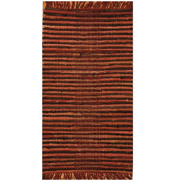 Handmade One-of-a-Kind Wool Kilim (India) - 2' x 3'5