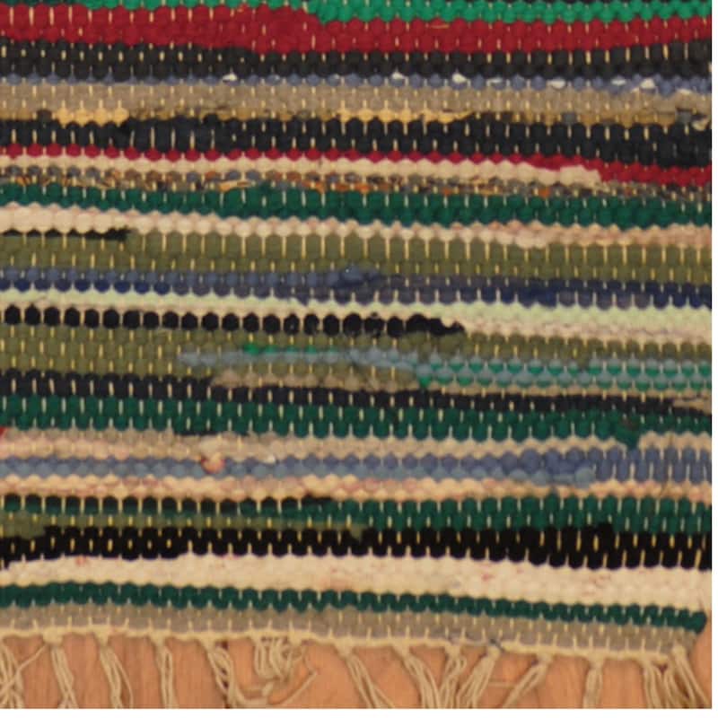 Handmade Wool Kilim (India) - 1'5 x 2'