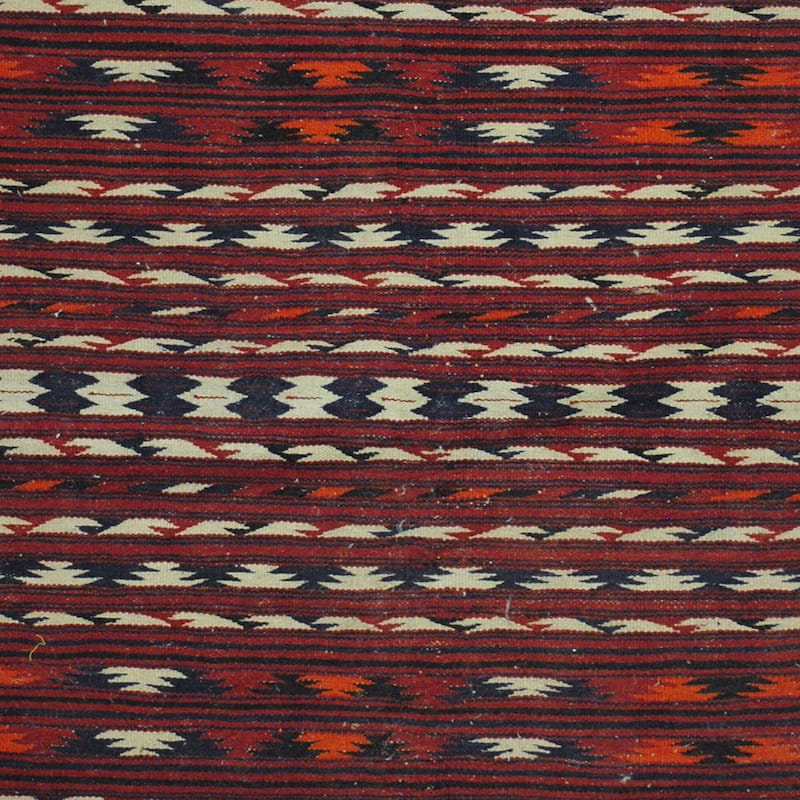 Handmade Herat Oriental Afghan Hand-woven Wool Kilim (4' x 6'3) - 4' x 6'3