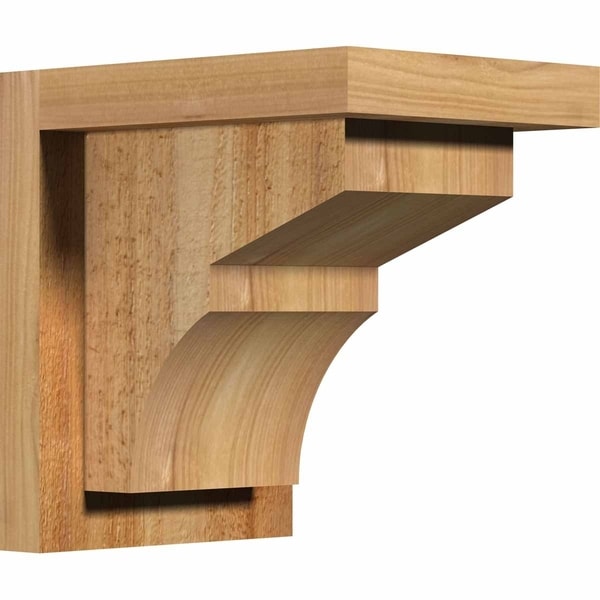Monterey Rough Sawn Corbel w/Backplate, Western Red Cedar