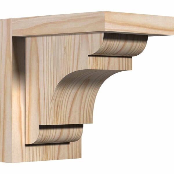 New Brighton Smooth Corbel w/Backplate, Douglas Fir