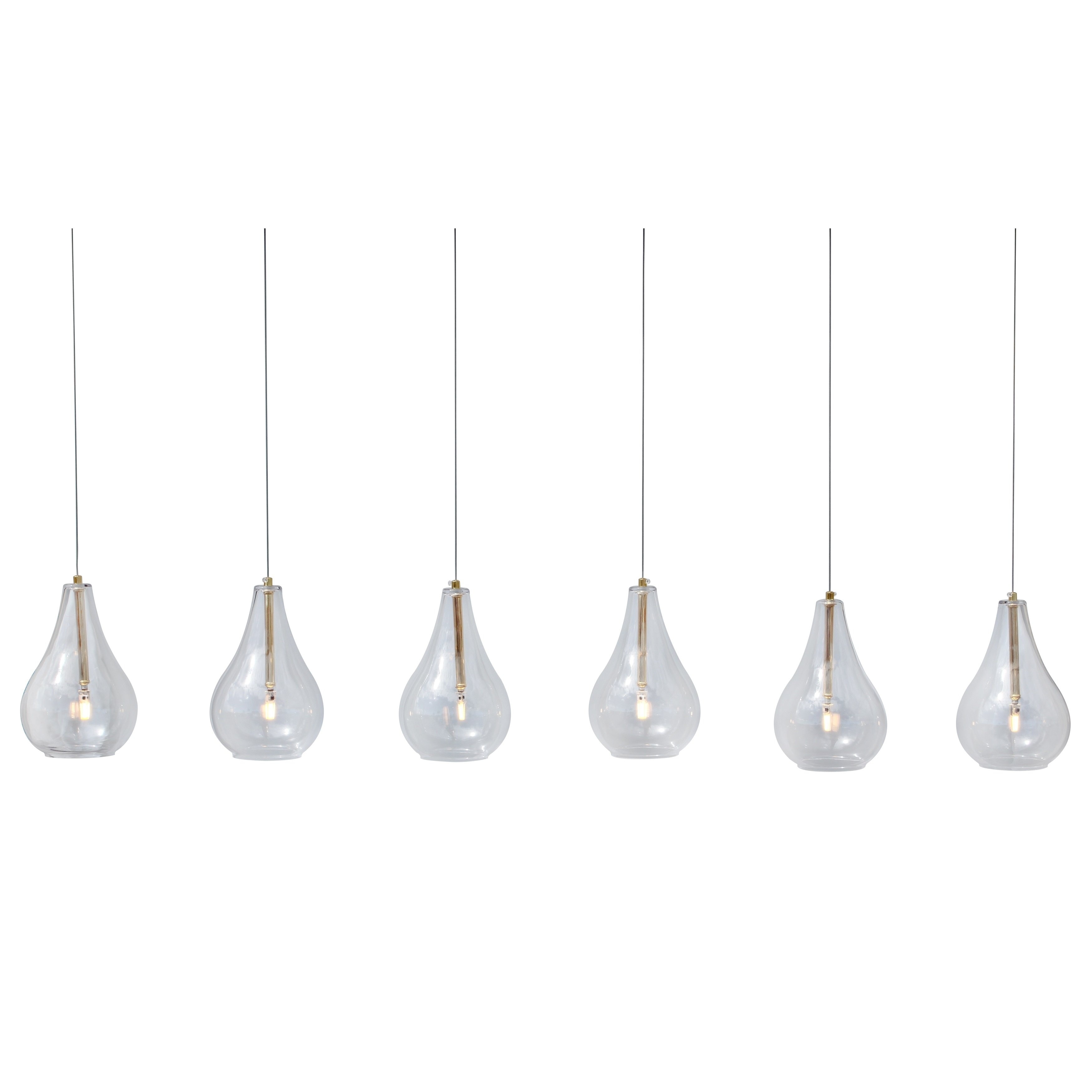 The Mia Rectangular Glass Chandelier, Titanium Gold - N/A - Chandeliers For Bedrooms by Overstock.com