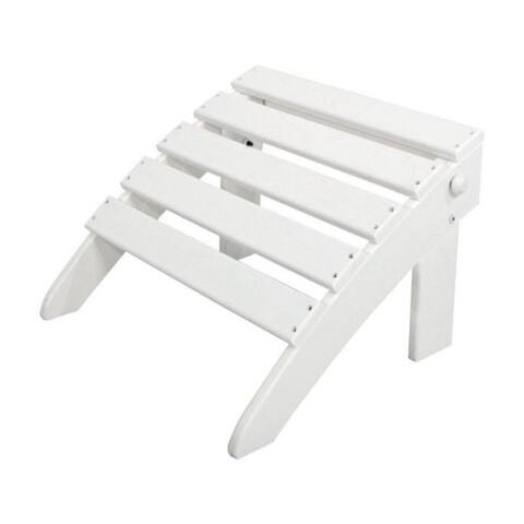 Ivy Terrace White Polypropylene Ottoman